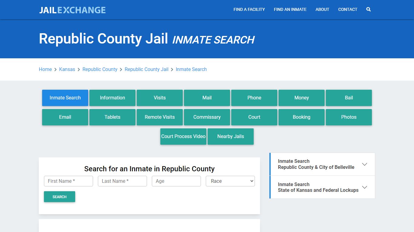 Republic County Jail, KS Inmate Search: Roster & Mugshots